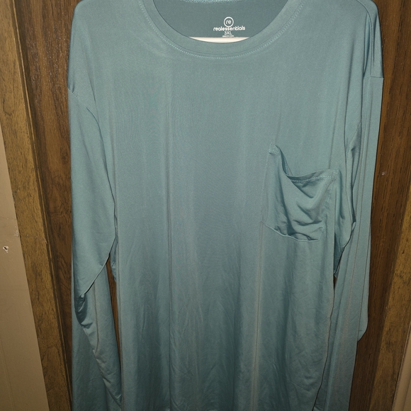 Essentials Teal Crew Neck Top - Picture 4 of 4